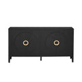 Fir Veneer Accent Cabinet with Textured Finish