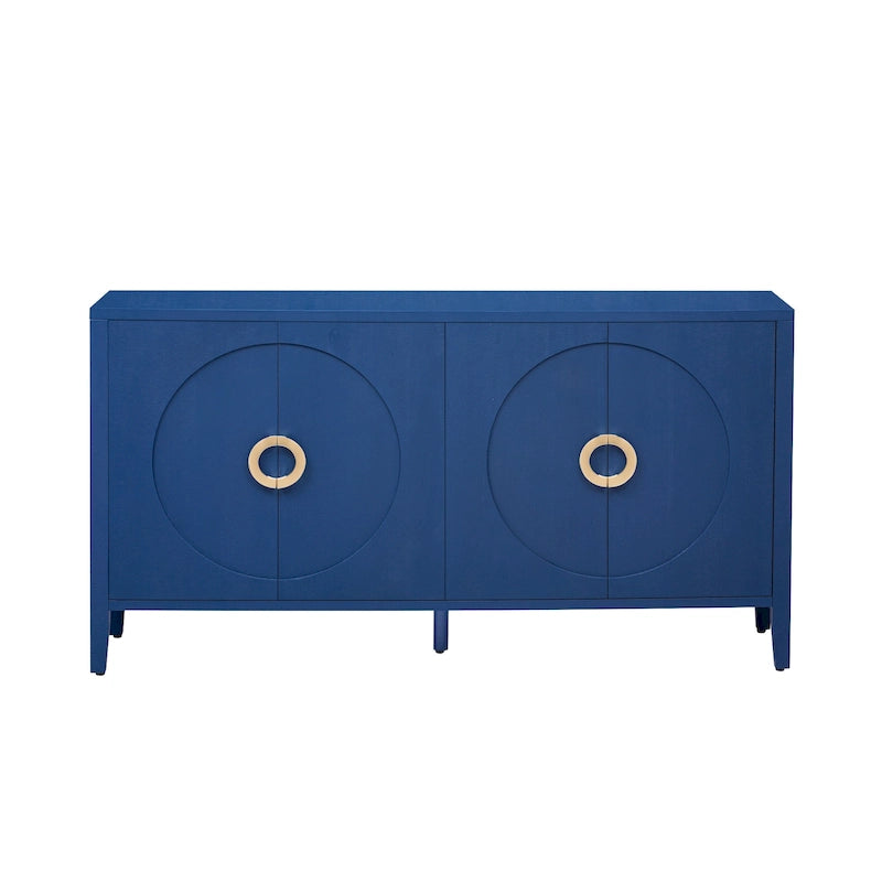 Fir Veneer Accent Cabinet with Textured Finish