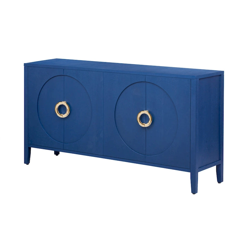 Fir Veneer Accent Cabinet with Textured Finish