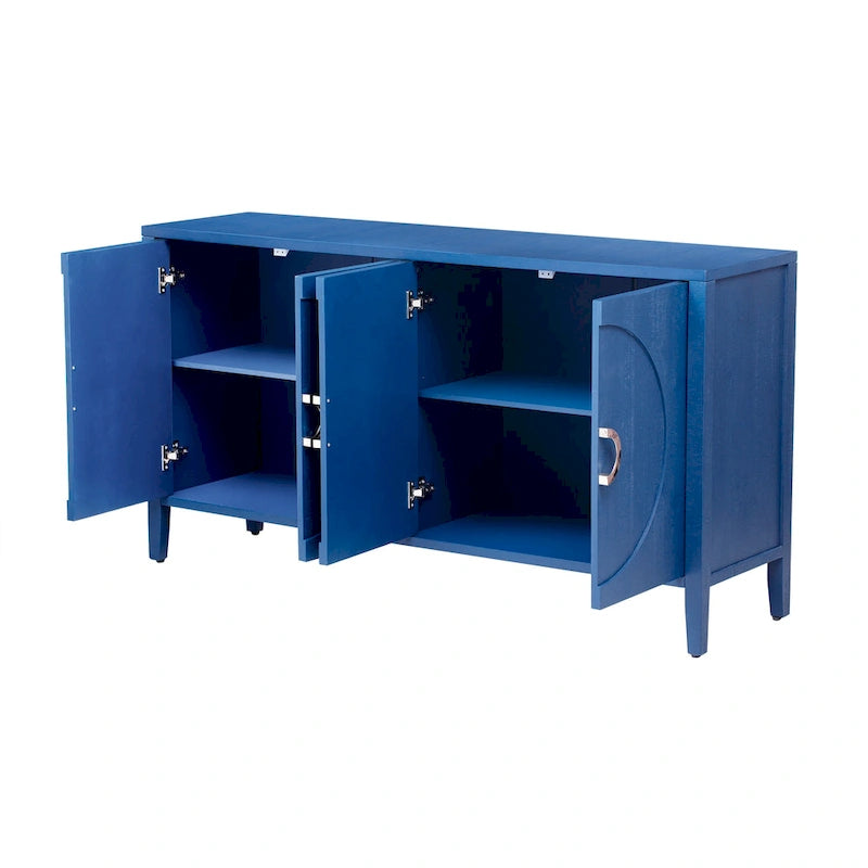 Fir Veneer Accent Cabinet with Textured Finish