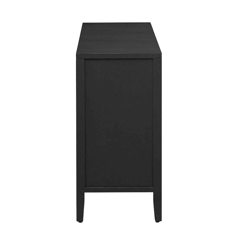 Fir Veneer Accent Cabinet with Textured Finish