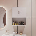 Wall-Mounted Floating Wood Storage Cabinet for Barber or Shampoo Station