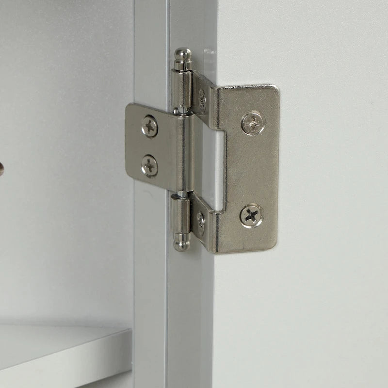 Grey Triangle Corner Bathroom Storage Cabinet with Adjustable Shelves
