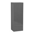 Single-Door Grey Wall Cabinet, 15W x 42H x 12D