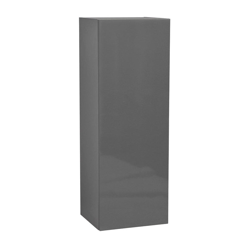 Single-Door Grey Wall Cabinet, 15W x 42H x 12D