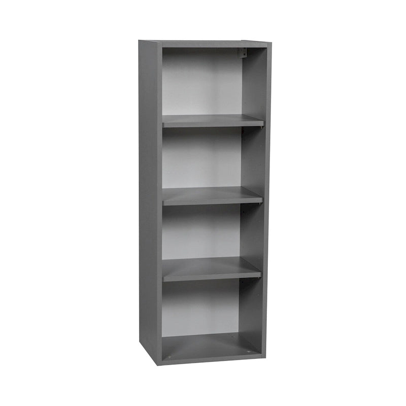 Single-Door Grey Wall Cabinet, 15W x 42H x 12D