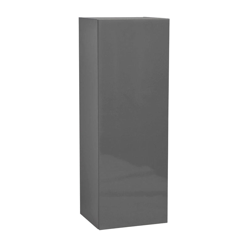 Single-Door Grey Wall Cabinet, 15W x 42H x 12D