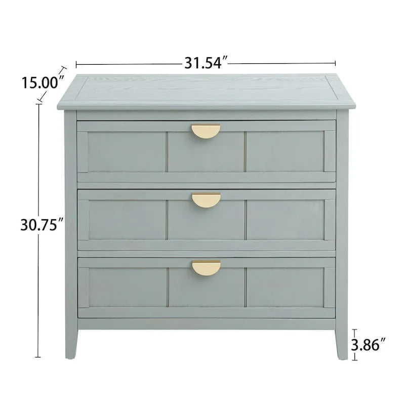3-Drawer Storage Cabinet