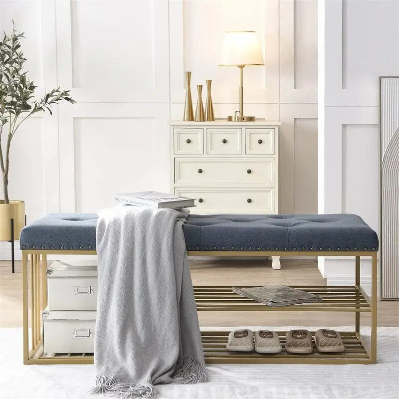Linen Storage Bench, 47.2W x 17D x 19H