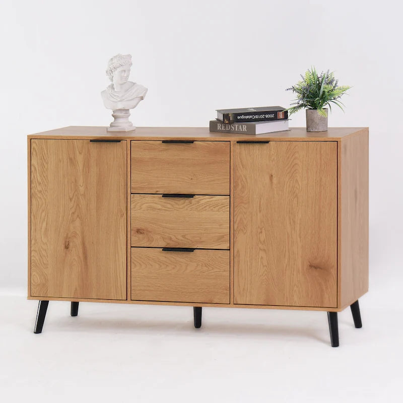 Sideboard Buffet Cabinet with Doors and Interior Storage