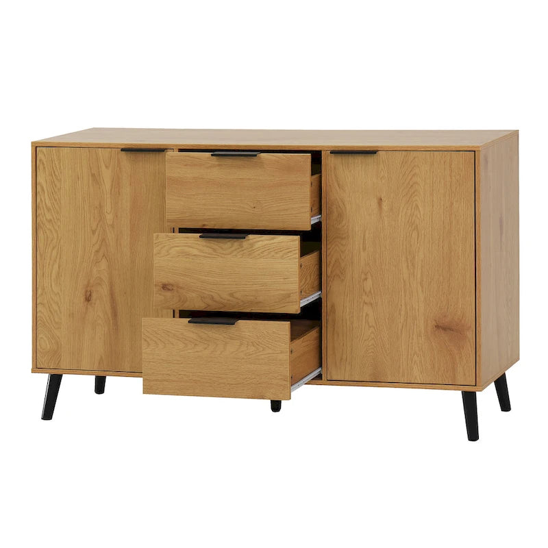 Sideboard Buffet Cabinet with Doors and Interior Storage