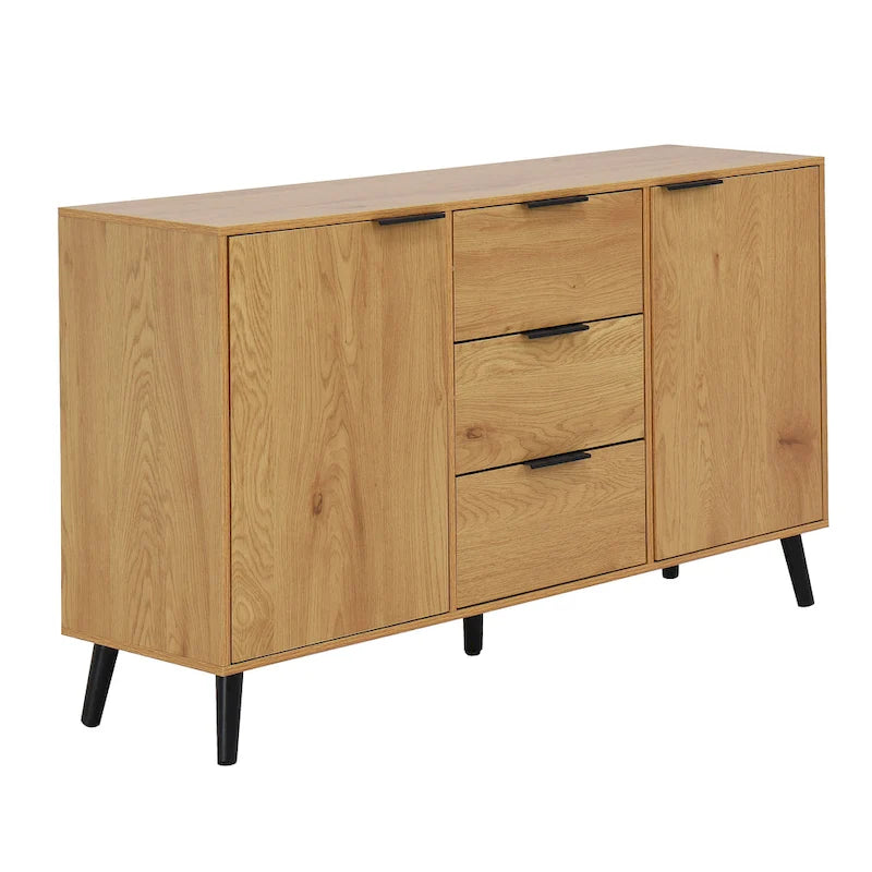 Sideboard Buffet Cabinet with Doors and Interior Storage