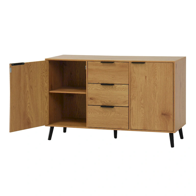 Sideboard Buffet Cabinet with Doors and Interior Storage