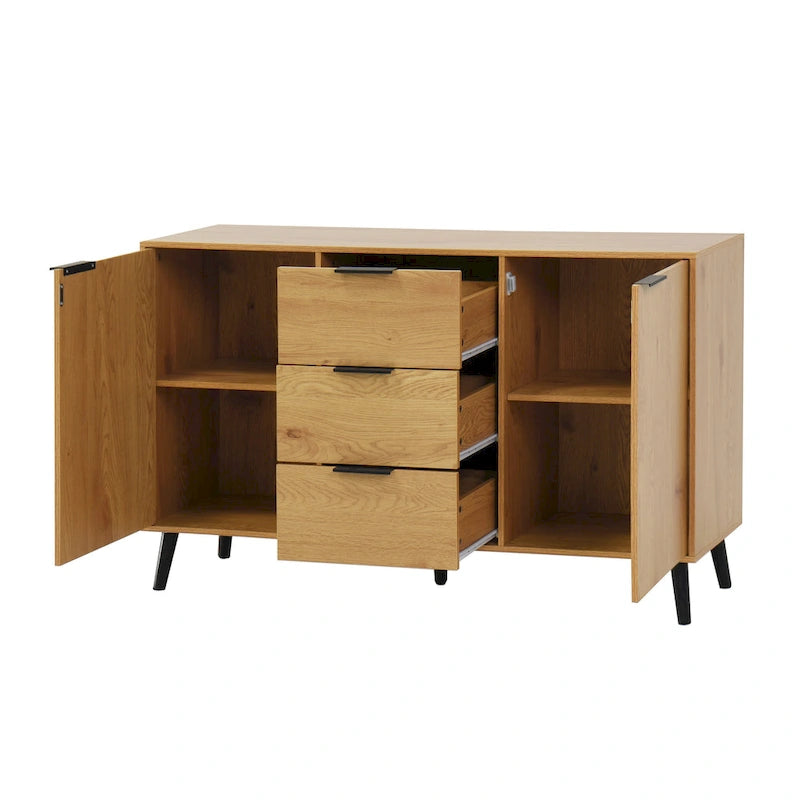 Sideboard Buffet Cabinet with Doors and Interior Storage