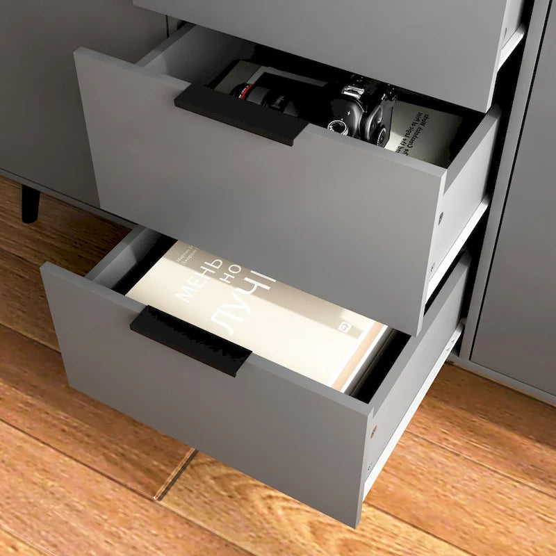 Sideboard Buffet Cabinet with Doors and Interior Storage