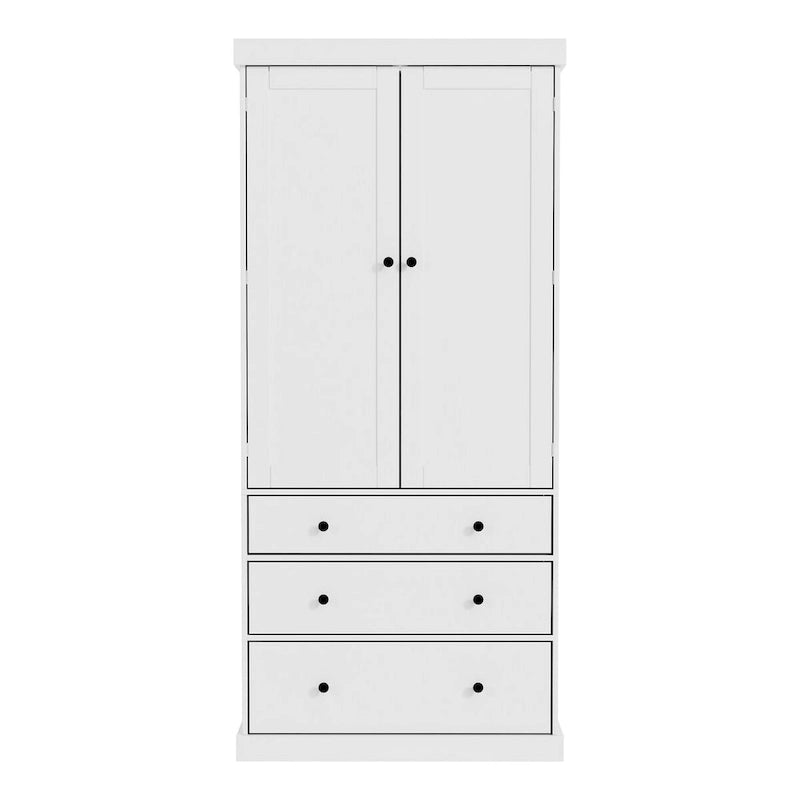 77-Inch Tall Freestanding Kitchen Pantry Cabinet with 3 Drawers, 8 Door Shelves and 3 Adjustable Shelves