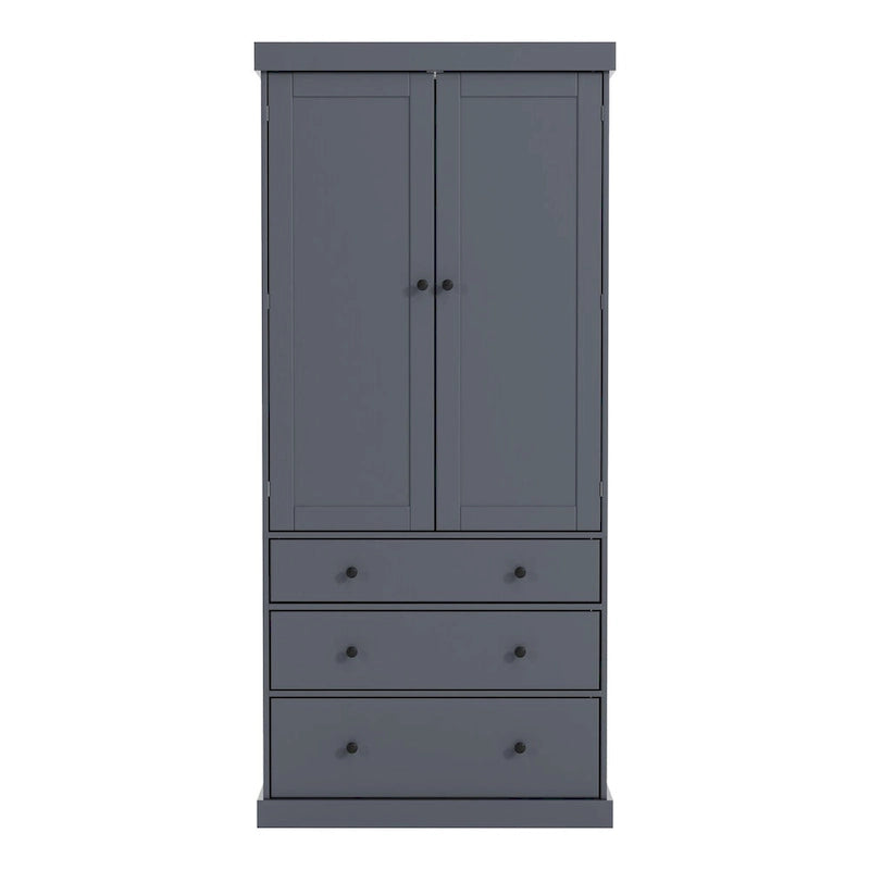 77-Inch Tall Freestanding Kitchen Pantry Cabinet with 3 Drawers, 8 Door Shelves and 3 Adjustable Shelves