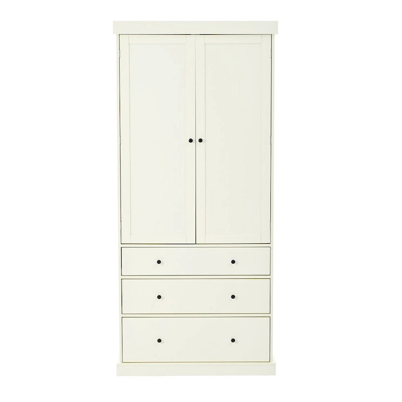 77-Inch Tall Freestanding Kitchen Pantry Cabinet with 3 Drawers, 8 Door Shelves and 3 Adjustable Shelves