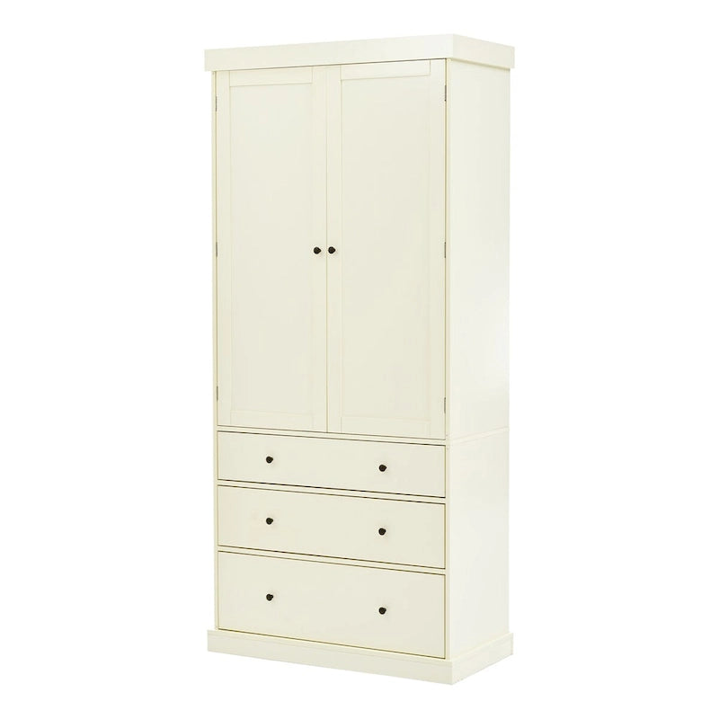 77-Inch Tall Freestanding Kitchen Pantry Cabinet with 3 Drawers, 8 Door Shelves and 3 Adjustable Shelves