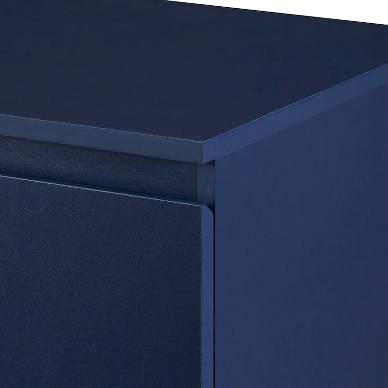 2-Door Sideboard Cabinet with Gold Metal Legs