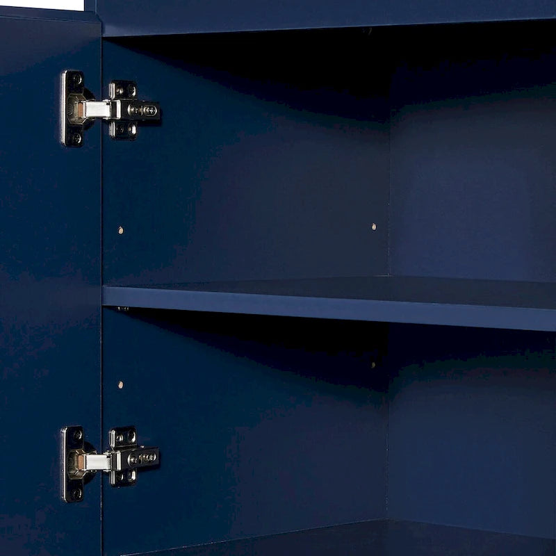 2-Door Sideboard Cabinet with Gold Metal Legs