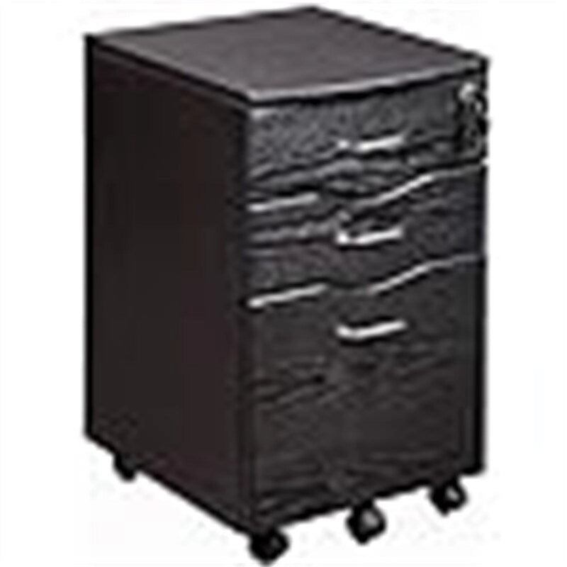 Rolling 3-Drawer File Cabinet with Locking Wheels, 16x17x25