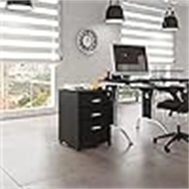 Rolling 3-Drawer File Cabinet with Locking Wheels, 16x17x25