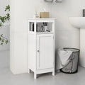 White Single-Door Bathroom Storage Cabinet with Adjustable Shelf, 12.6x11.8x31.5