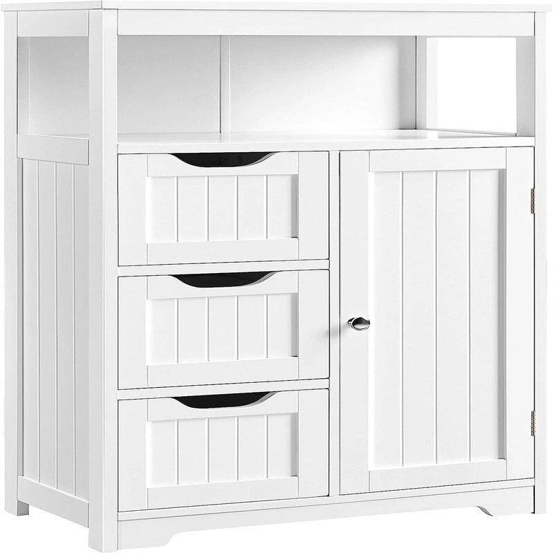 Freestanding Wooden Bathroom Floor Storage Cabinet