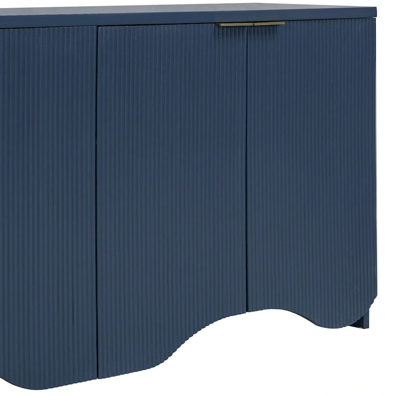 Freestanding Storage Cabinet for Living Room with Doors and Shelves