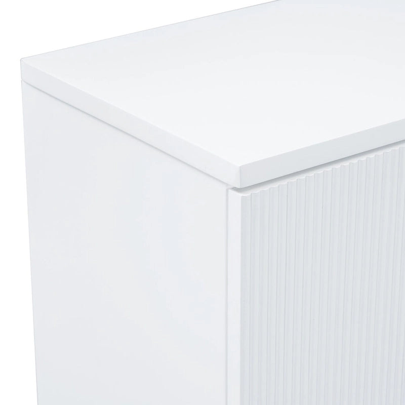 Freestanding Storage Cabinet for Living Room with Doors and Shelves