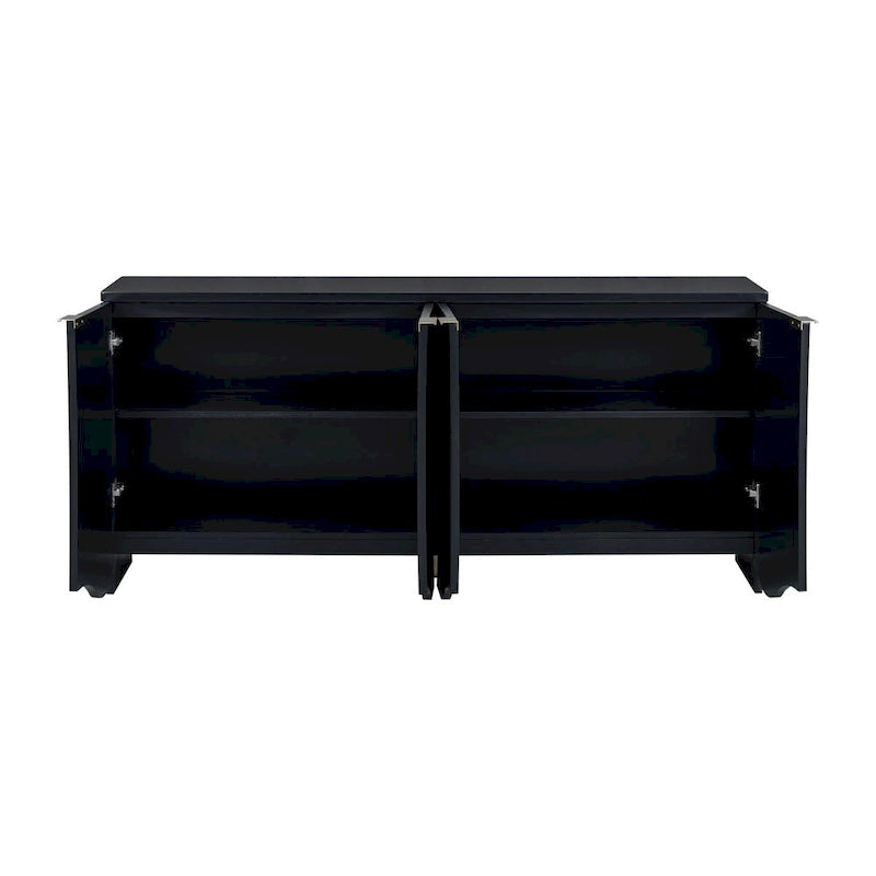 Freestanding Storage Cabinet for Living Room with Doors and Shelves