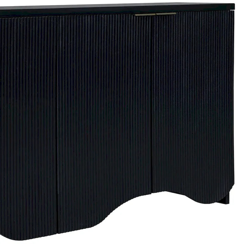 Freestanding Storage Cabinet for Living Room with Doors and Shelves