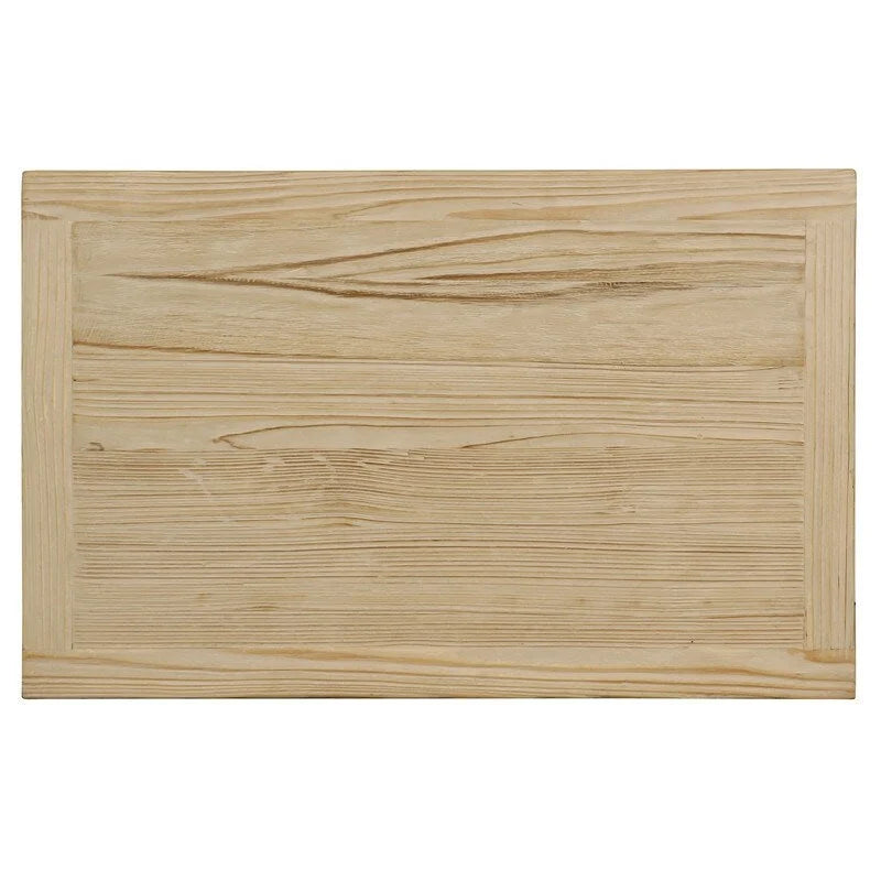 4-Drawer Weathered Natural Pine Wood Nightstand, 28x18x27H