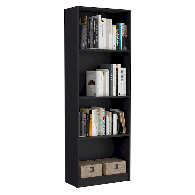 4-Shelf Bookcase Display Unit for Books and Decor